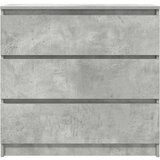  Komoda betonsko siva 80x35x76 cm inženirski les | Shoptok.si