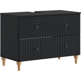  Set kupaonskih ormara od 4 dijela ALKMAAR Crna | shoptok.hr