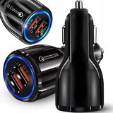  LED 2x USB 3.0 avtopolnilnik za hitro polnjenje naprav QUICKCHARGE 3.1A Cene