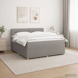  Boxspring krevet s madracem Sivosmeđa 180 x 200 cm Tkanina | shoptok.hr