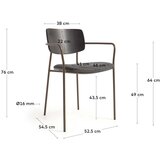 Kave Home Siva blagovaonska stolica Maureen – | shoptok.hr