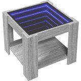  Stolić za kavu LED boja hrasta 53x53x45 cm konstruirano drvo | Shoptok.si