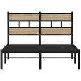  Metalni okvir kreveta bez madraca boja hrasta sonome 120x190 cm | shoptok.hr