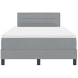 Box spring krevet Svjetlosiva 120 x 190 cm tkanina - Svjetlosiva 120 x 190 cm Dizajn linija | shoptok.hr