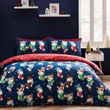 Catherine Lansfield Rdeča/modra enojna otroška posteljnina 135x200 cm Christmas Elves – | Shoptok.si