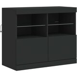  Komoda s LED svjetlima crna 163x37x67 cm | shoptok.hr