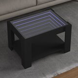 vidaXL Stolić za kavu LED crni 73x53x45 cm od konstruiranog drva | shoptok.hr