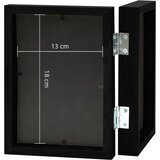  Dvostruki preklopni okvir za fotografije crni 2 x (13x18 cm) | Eponuda.com