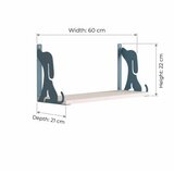 Hanah home Zidna polica Hunter Dog Blue | Eponuda.com