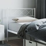 Maison Chic kovinsko posteljno vzglavje - vzglavna omarica - nočna omarica belo 90 cm, (21704820) | Shoptok.si