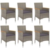  3-dijelni vrtni blagovaonski set sivi od poliratana | shoptok.hr