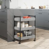  Kuhinjska kolica siva boja hrasta 50x30x70 cm konstruirano drvo | shoptok.hr