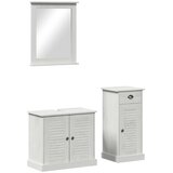 Set namještaja za kupaonicu s ladicama 3 pcs Antič White | shoptok.hr