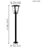Eglo Monreale spoljna podna lampa/1, e27, v-995, crna | Eponuda.com