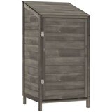 vidaXL Vrtno spremište antracit 55 x 52 x 112 cm od masivne jelovine | shoptok.hr