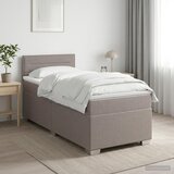  Boxspring krevet s madracem Sivosmeđa 80 x 200 cm Tkanina | shoptok.hr
