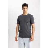 Defacto Slim Fit Crew Neck Premium Basic Short Sleeve Cotton T-Shirt | ePonuda.com