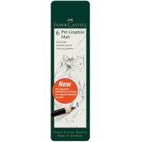 Olovka GRAFITNA PK6 U METALNOJ KUTIJI PITT GRAPHITE MATT FABER CASTELL 115207 | shoptok.hr