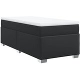  s oprugama i madracem crni 90 x 200 cm od umjetne kože | shoptok.hr