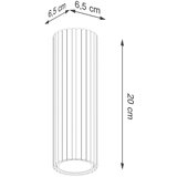  Stropna svetilka KARBON 20 črna, (21626839) | Shoptok.si