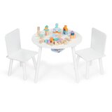 ECO TOYS EcoToys WH135 bijeli set dječji stol sa stolicama 2 komada | shoptok.hr
