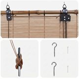 Rolo zavjesa Smeđa 40 x 160 cm Bambus | shoptok.hr