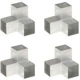 vidaXL spojnici za stupove u y-obliku 4 kom pocinčani metal 101x101 mm | shoptok.hr
