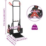 Ručna trola Crna i crvena 64.5 x 49.5 x 114 cm Čelik | shoptok.hr