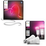 Philips LED RGBW prigušiva traka Hue FLUX 3m LED/12W/230V+2x pametna sijalica E27/8,1W Cene