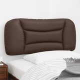  Jastuk za uzglavlje Hvar smeđi 80 cm od umjetne kože | shoptok.hr