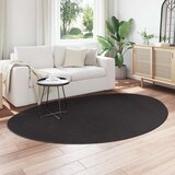  Tepisi Crni Poliester 160 x 230 cm Tepih Ovalni | shoptok.hr