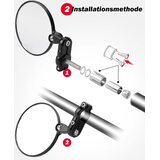 KEMiMOTO CNC vrtljivo 360° okroglo ogledalo za krmilo | Shoptok.si