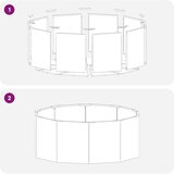  Cvetlično korito srebrna 90 x 90 x 35 cm Nerjaveče jeklo, (5000207731) | Shoptok.si