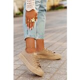 Lee Cooper Patterned Women's Platform Sneakers With Weaving | Shoptok.si