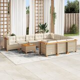  11-dijelni set vrtnih sofa od poliratana s jastucima bež | shoptok.hr