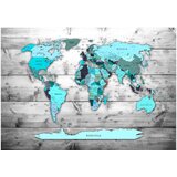  Tapeta - World Map: Blue Continents 400x280 | shoptok.hr