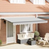 vidaXL Električna tenda s okvirom retraktabilna 4x2 cm metal | shoptok.hr