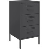 Maison Chic Nočna omarica - Nočna miza črna 36x39x68 cm jeklo, (21687273) Cene