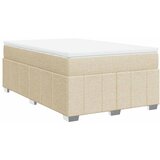  Krevet s oprugama i madracem krem 120 x 200 cm od tkanine | shoptok.hr