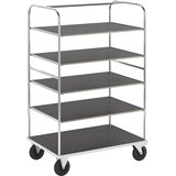 Kongamek večnivojski voziček KM338, dxšxv 1200 x 800 x 1800 mm, pocinkana izvedba, 2 vrtljivi kolesi z zavoro, 2 fiksni kolesi Cene