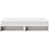  Dnevni krevet s madracem bijeli 100x200 cm puno drvo bor | shoptok.hr