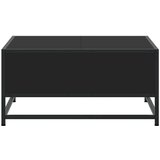 vidaXL Stolić za kavu crni 60,5x60,5x30 cm konstruirano drvo i metal | shoptok.hr