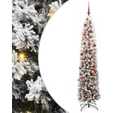 vidaXL Umestno božično drevo Zelena 180 cm PVC in Jeklo in Plastika | Shoptok.si