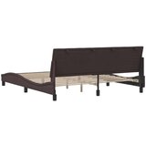  Posteljni okvir brez vzmetnice temno rjav 180x200 cm blago, (21670806) | Shoptok.si