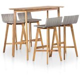  5-dijelni vrtni blagovaonski set bagremovo drvo Smeđa | Shoptok.si