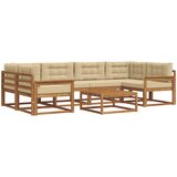  Set vanjskih sofa 7 pcs Prirodna i bež | shoptok.hr