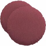  Jastučići za sjedenje 2 pcs Vinska crvena Ø50 x 19 cm tkanina | shoptok.hr
