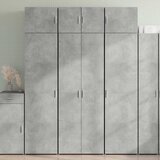 Ormarić za pohranu boja betona 70x42,5x225 cm konstruirano drvo Cijene