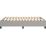vidaXL Okvir za krevet s oprugama svjetlosivi 140 x 200 cm od tkanine | shoptok.hr