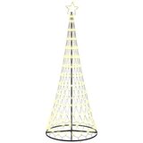vidaXL LED božično drevesce Toplo bela 138.5 x 138.5 x 399 cm Kovina | Shoptok.si